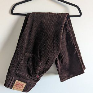 Brown LEVI Cords- Wedgie straight leg fit